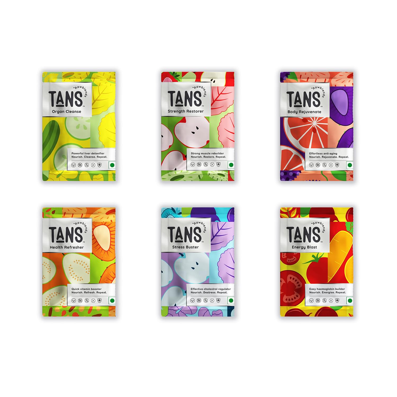 TANS Trial 1 featuring packaging design.