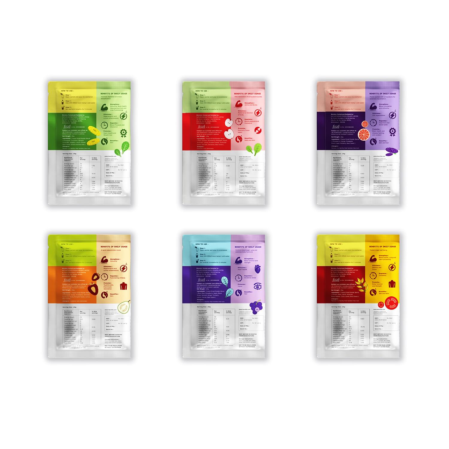 TANS Trial 2 showcasing packaging design.